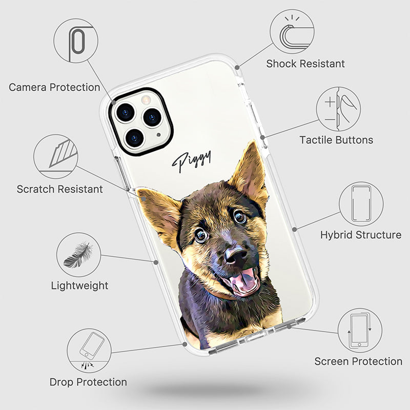 iPhone Ultra-Aseismic Case - WHITE DAISY 2