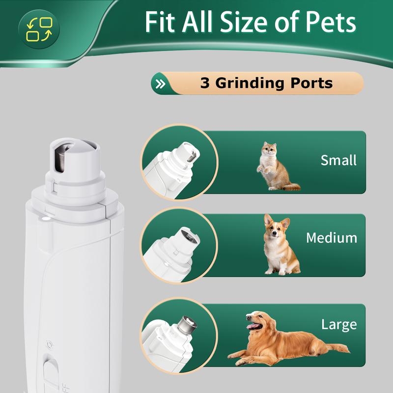 2-in-1 Pet Nail Clipper & Grinder with LED Quick Finder