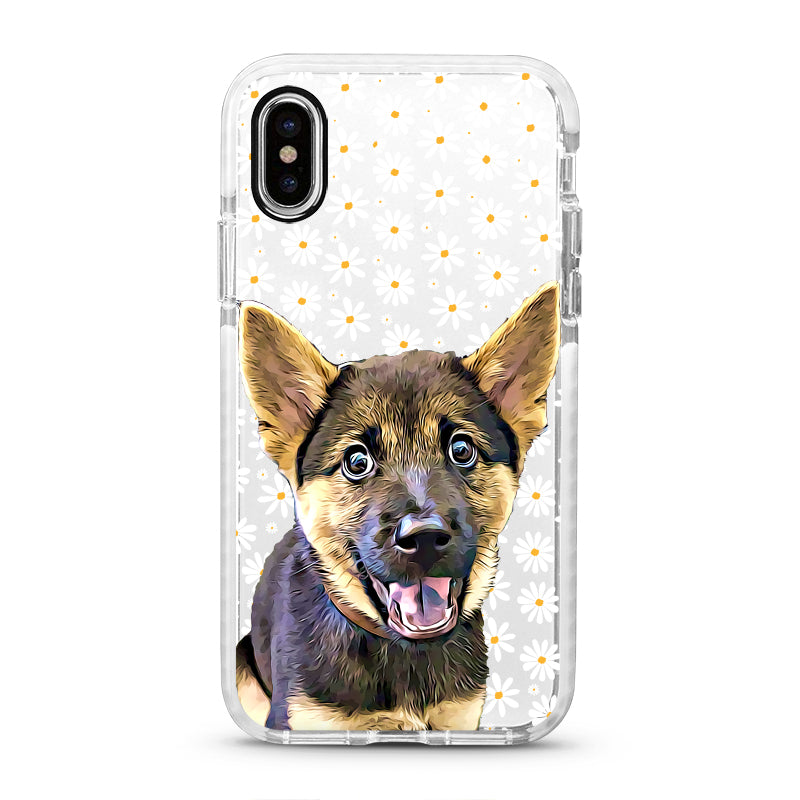 iPhone Ultra-Aseismic Case - WHITE DAISY 2